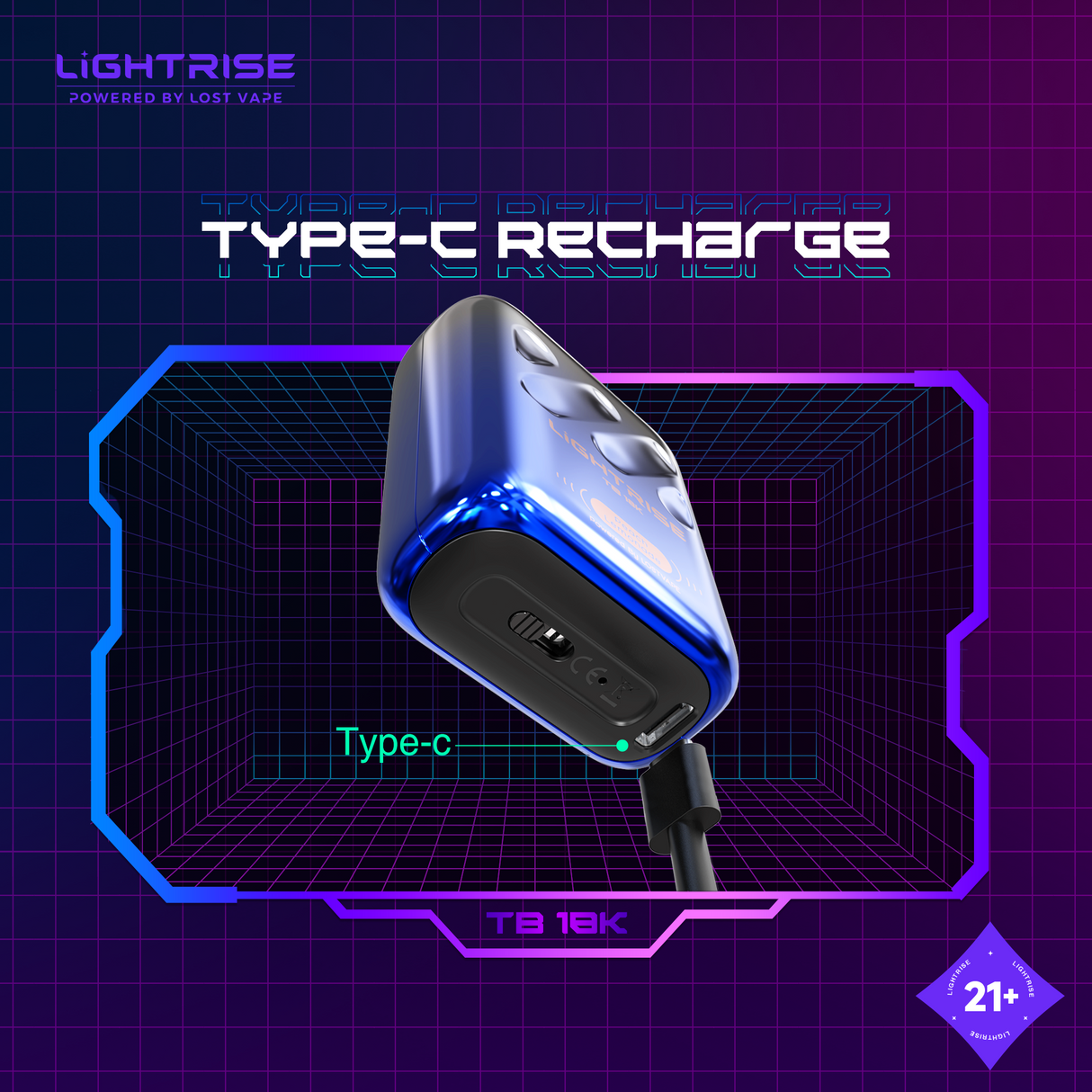 LIGHTRISE TB 18K Powered By Lost Vape details_3