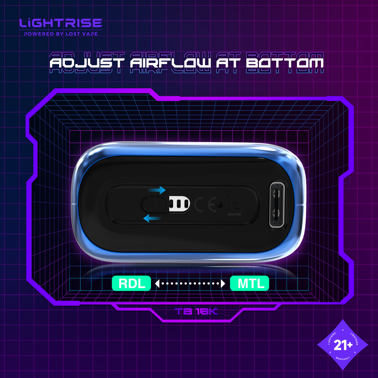 LIGHTRISE TB 18K Powered By Lost Vape details_4