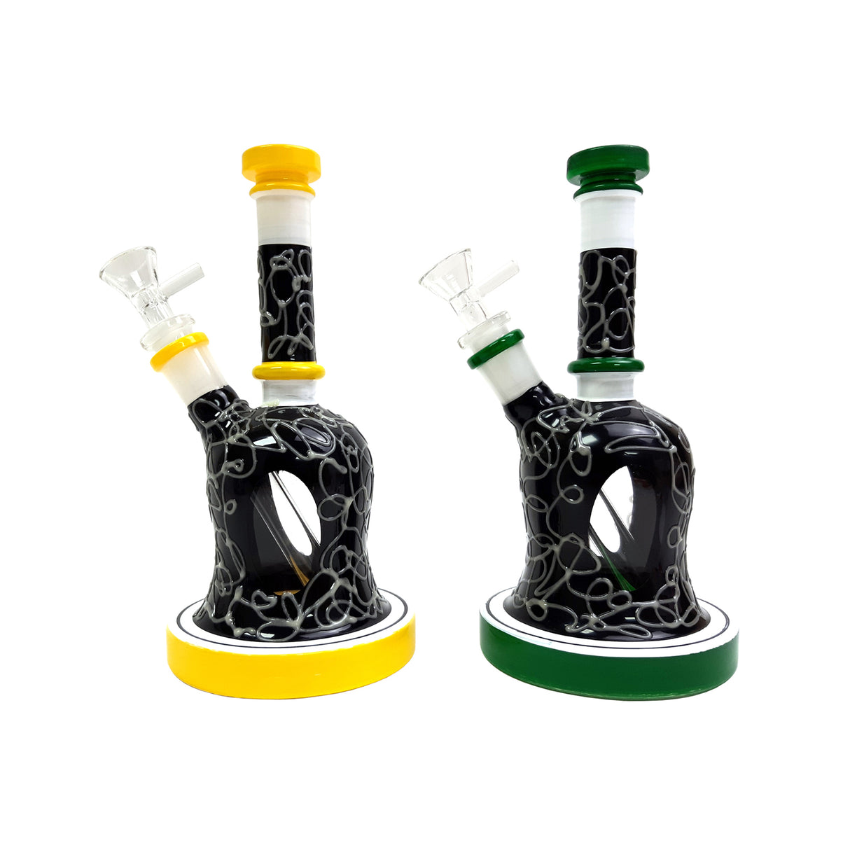 8.25″ Colored Glass Water Pipe