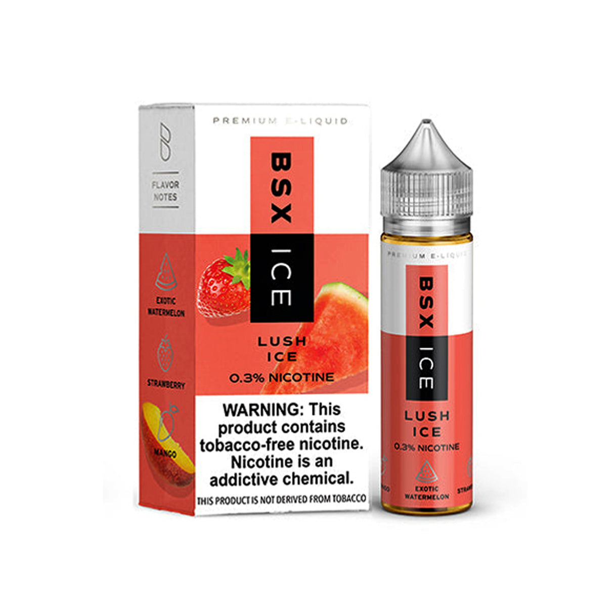 BSX Ice 60ml Tobacco-Free Nicotine E-Juice by Glas Vapor