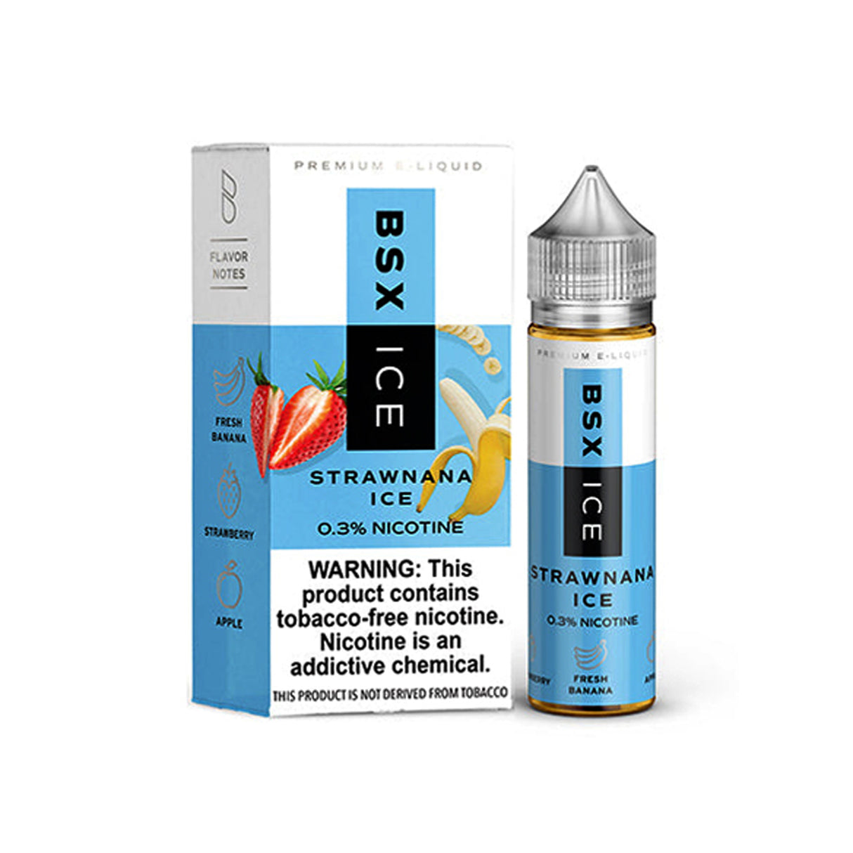 BSX Ice 60ml Tobacco-Free Nicotine E-Juice by Glas Vapor