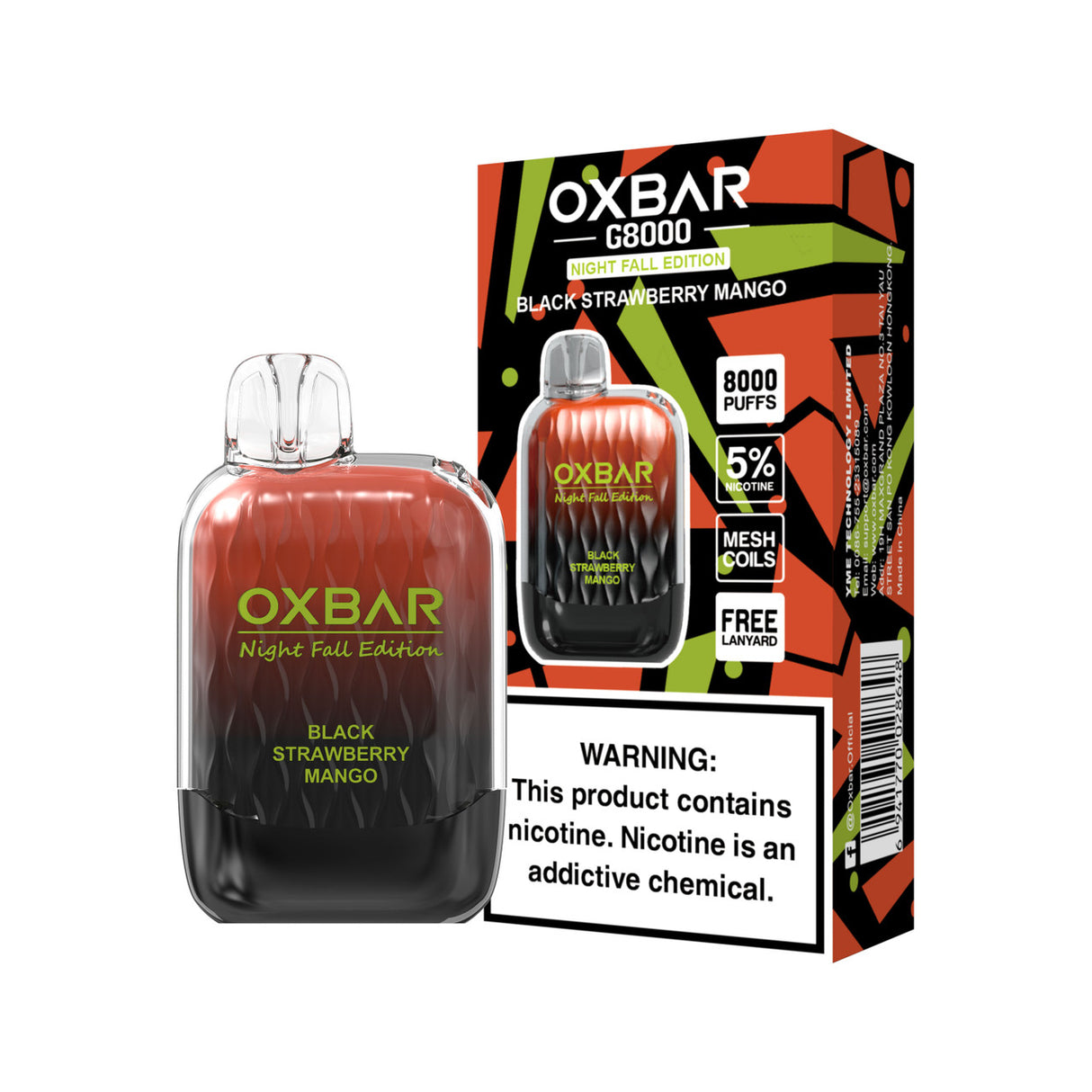 OXBAR G8000 Rechargeable Disposables - 8000 Puffs [BUY 10 BOXES GET 2 FREE] OXBAR OXBAR G8000 Rechargeable Disposables - 8000 Puffs [BUY 10 BOXES GET 2 FREE]