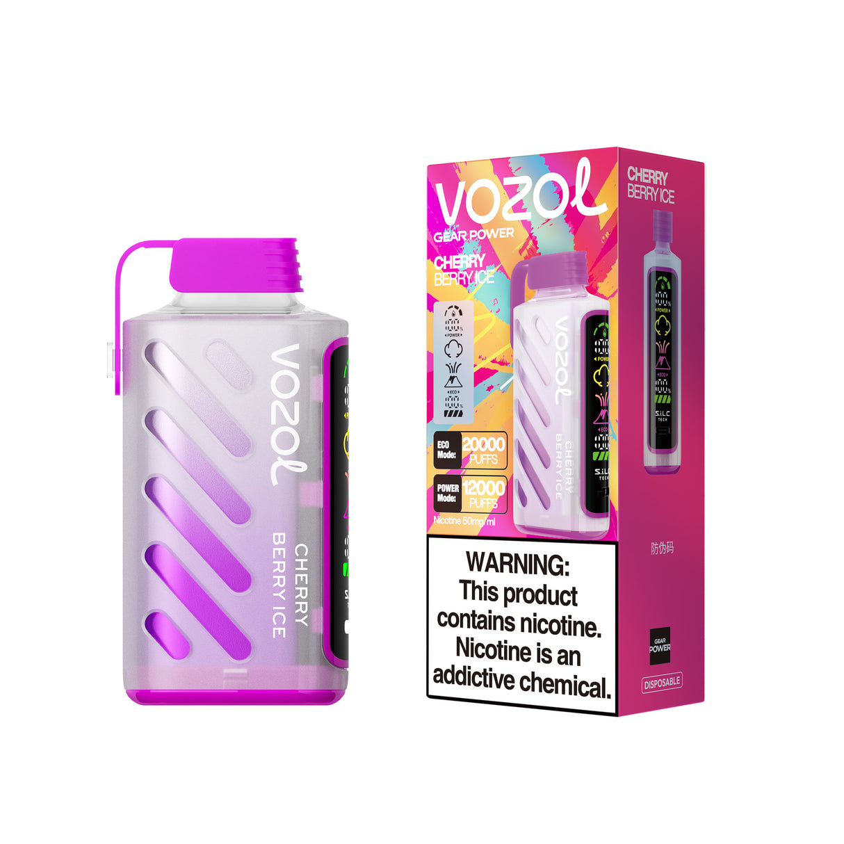 VOZOL Gear Power 20000 Puffs Rechargeable Disposable Device - 20000 Puffs [BUY 5 BOX GET 1 BOX FREE]