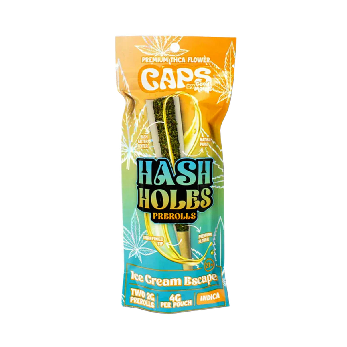 CAPS by Good Morels Premium THCA Flower Hash Holes Pre-rolls 4G