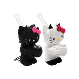 5" Cat Style Silicone Water Pipe with Keychain