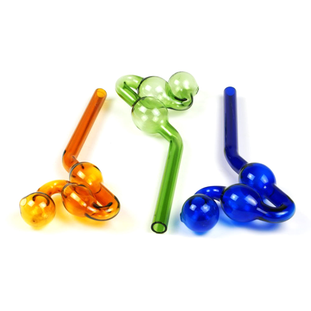 8" Colored Glass Oil Burner Pipe