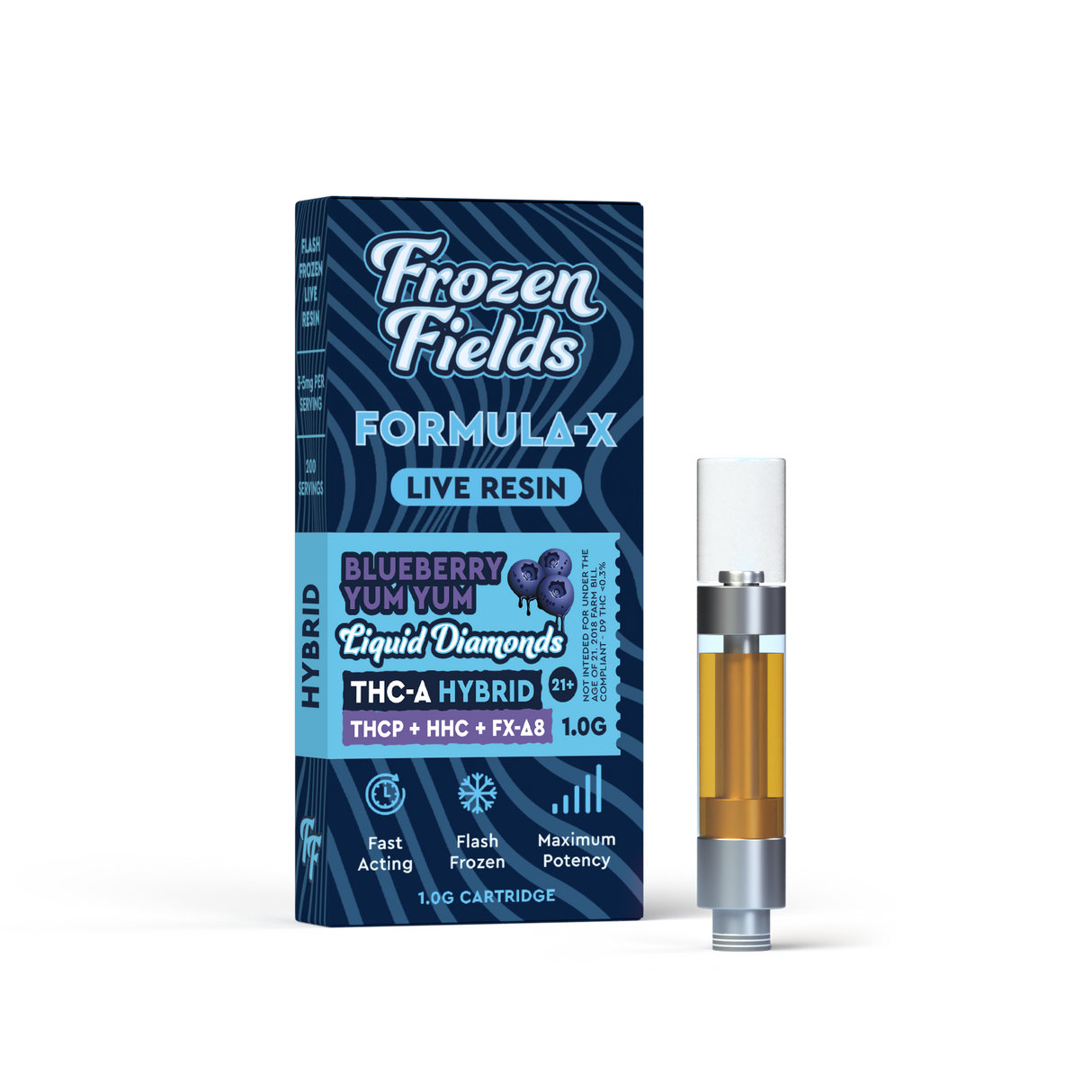 Frozen Fields Formula-X THC-A Liquid Diamonds - 1G/1000mg Pod Cartridge