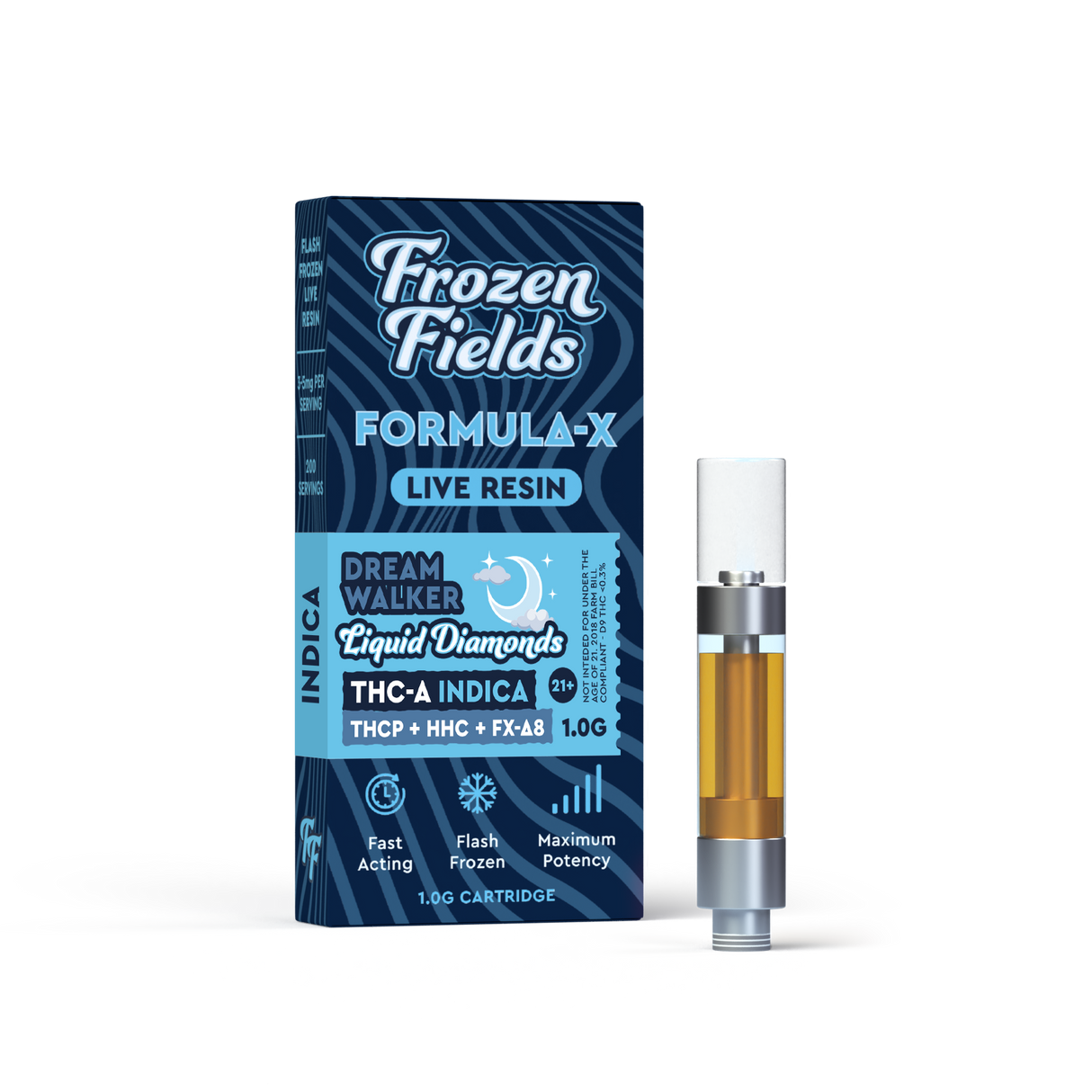 Frozen Fields Formula-X THC-A Liquid Diamonds - 1G/1000mg Pod Cartridge