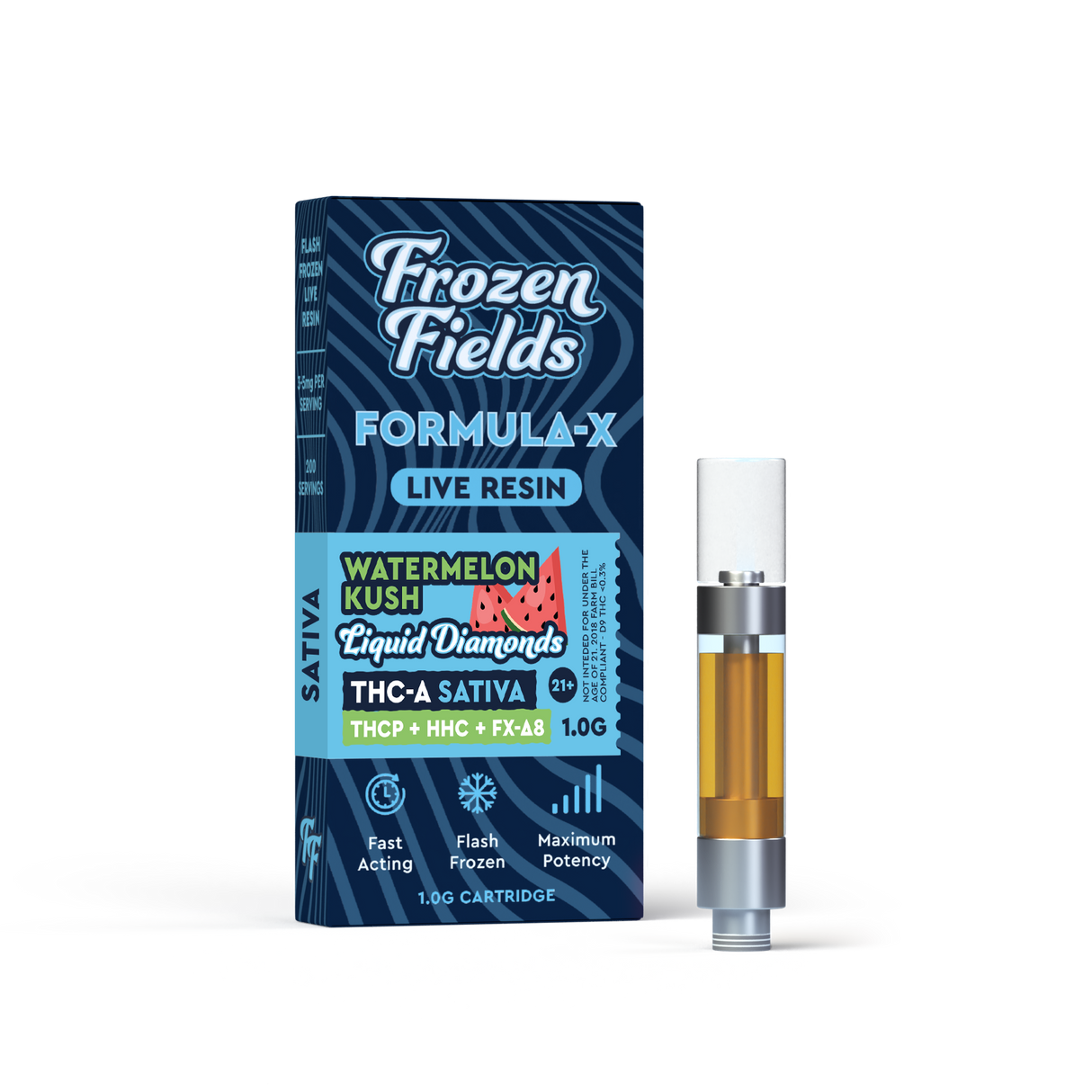 Frozen Fields Formula-X THC-A Liquid Diamonds - 1G/1000mg Pod Cartridge