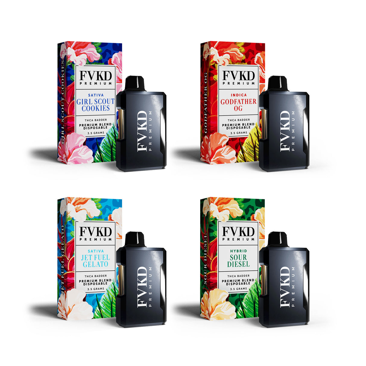 FVKD Premium THCA Badder Premium Blend Disposable 3.5G