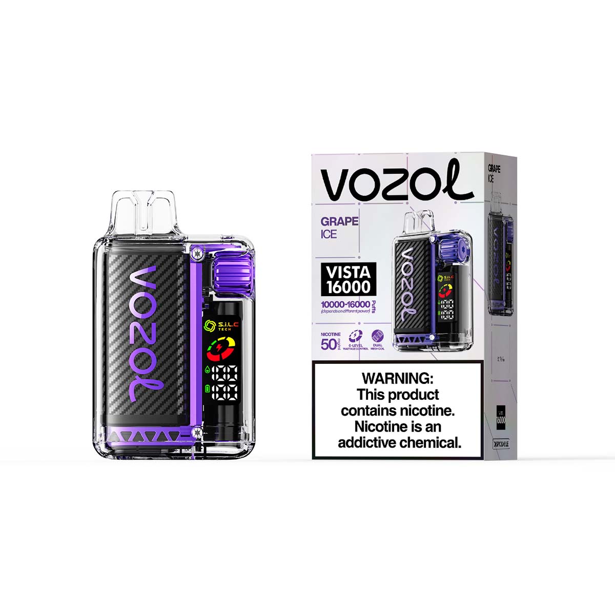 VOZOL Vista 16000 Puffs Rechargeable Disposable Device - 16000 Puffs [BUY 5 BOXES GET 1 FREE]