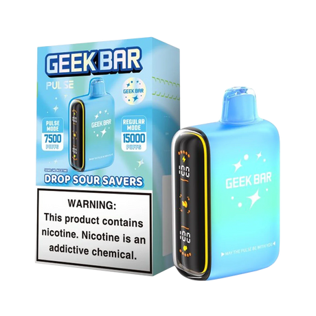 Geek Bar Pulse 15K Savers Edition Rechargeable Disposable Device – 15000 Puffs (2 Box per Flavor Max Limit)