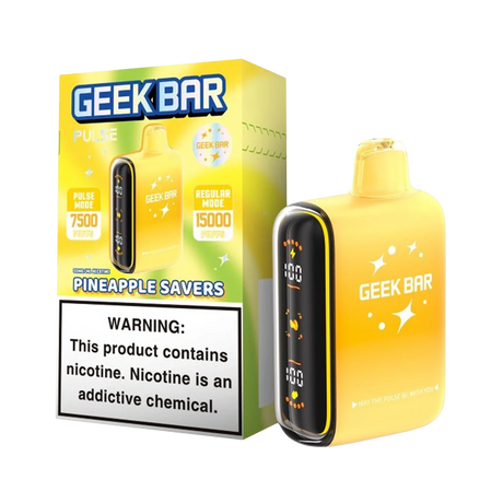 Geek Bar Pulse 15K Savers Edition Rechargeable Disposable Device – 15000 Puffs (2 Box per Flavor Max Limit)