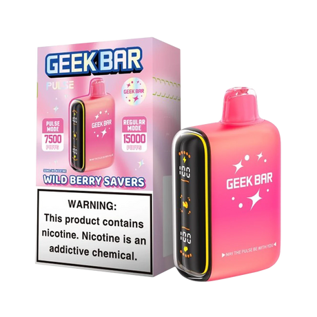 Geek Bar Pulse 15K Savers Edition Rechargeable Disposable Device – 15000 Puffs (2 Box per Flavor Max Limit)