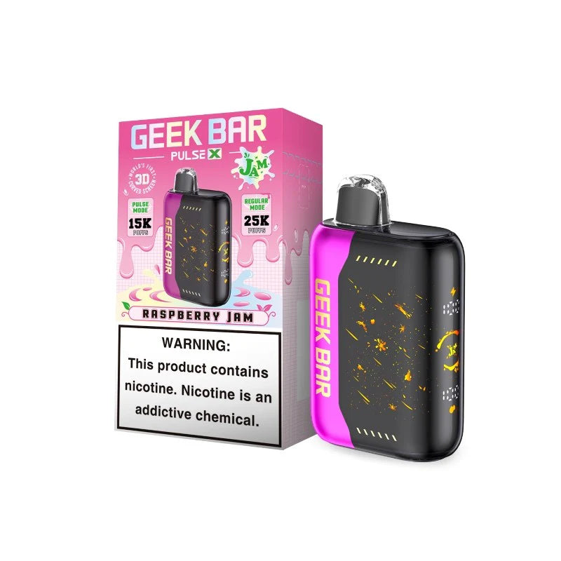 Geek Bar Pulse X 25K Puff JAM EDITION Disposable Device – 25000 Puffs (2 Box per Flavor Max Limit)