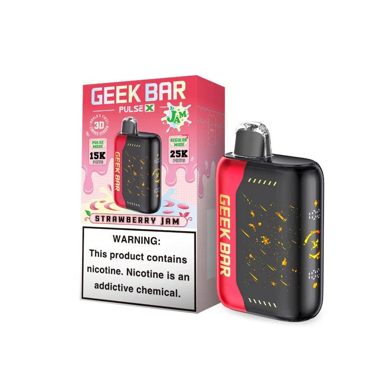 Geek Bar Pulse X 25K Puff JAM EDITION Disposable Device – 25000 Puffs (2 Box per Flavor Max Limit)