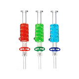 Glass Nectar Collector Kit with Colored Glycerin Chamber and Coil