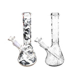 10" Glass Water Pipe Glow in Dark