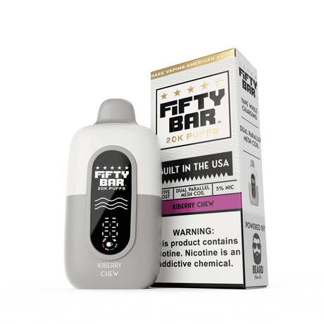 FIFTY BAR "White Series" 20K Puff Disposable Device - 20000 Puffs