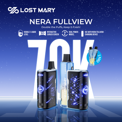 Lost Mary Nera Fullview 70K Disposable – Dual Pod System with 70,000 Puffs for Wholesale Distribution