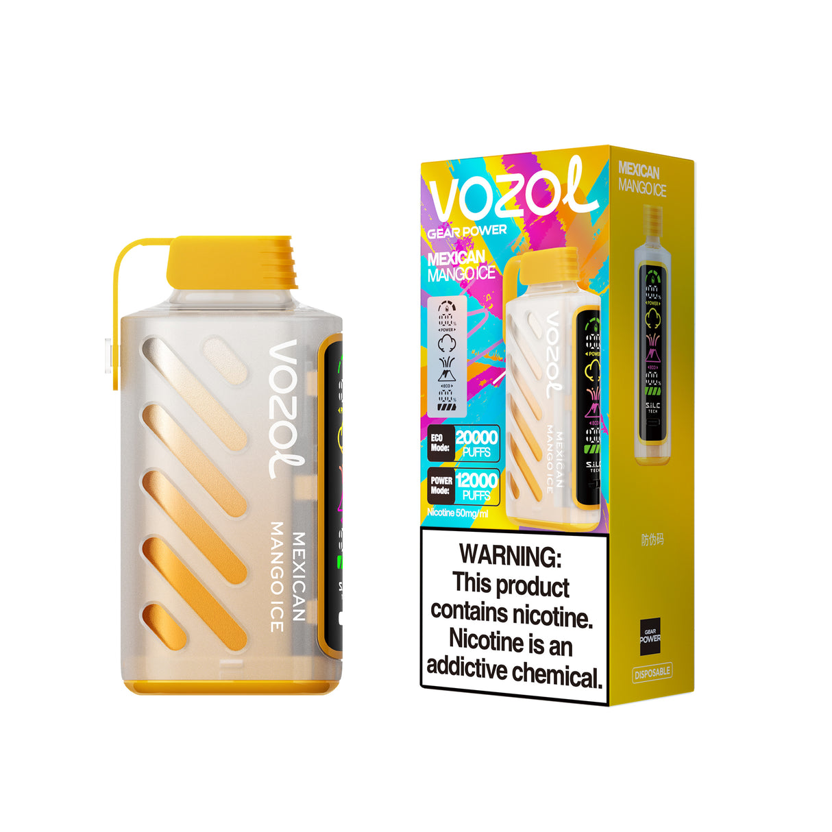 VOZOL Gear Power 20000 Puffs Rechargeable Disposable Device - 20000 Puffs [BUY 5 BOX GET 1 BOX FREE]