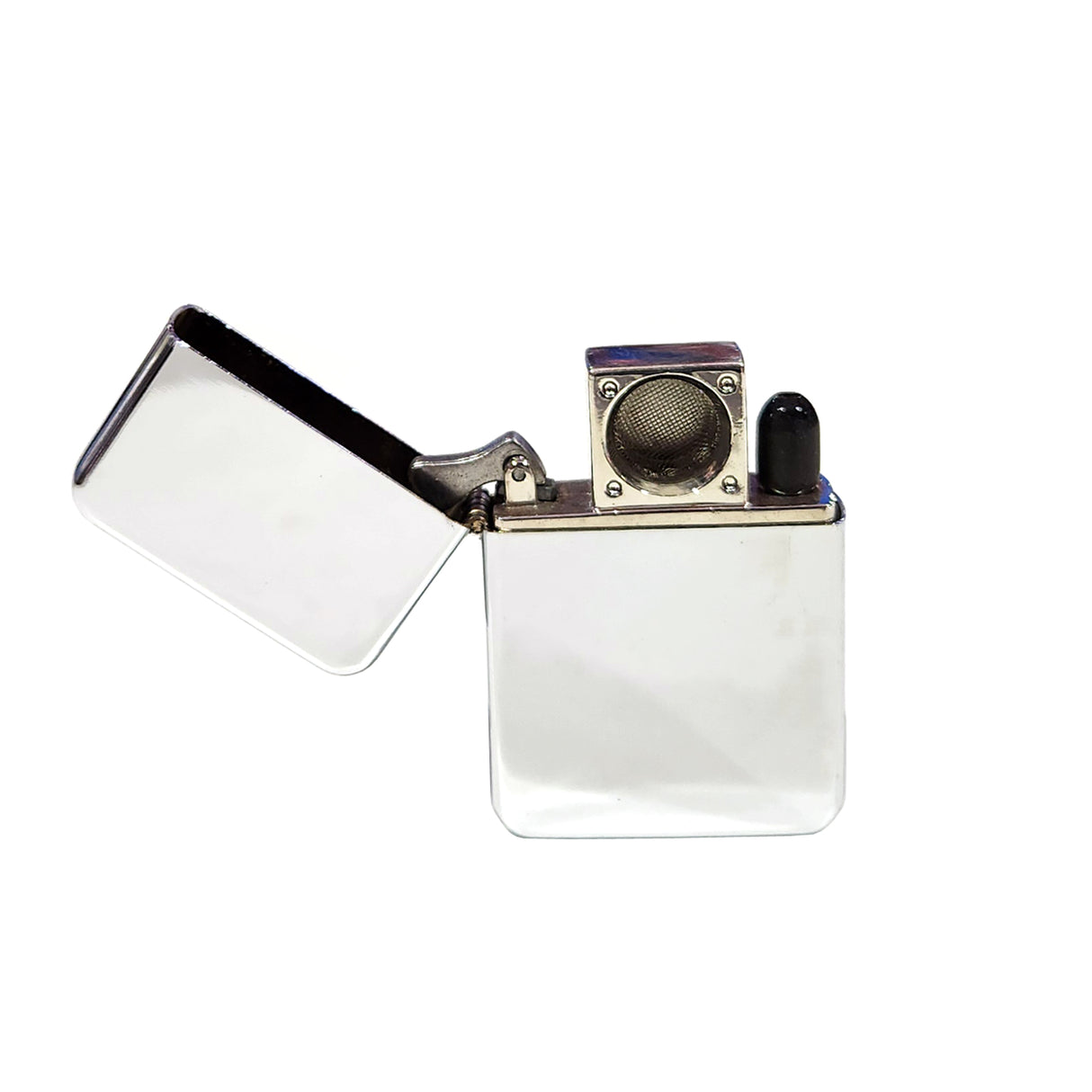 Metal Tobacco Pipe in the Shape of Zippo Lighter