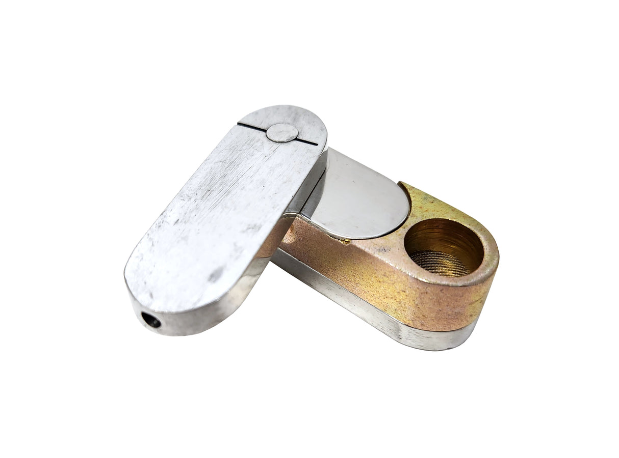 Creative Silver Double Layers Mini Metal Foldable Smoking Pipe Unishowinc Creative Silver Double Layers Mini Metal Foldable Smoking Pipe