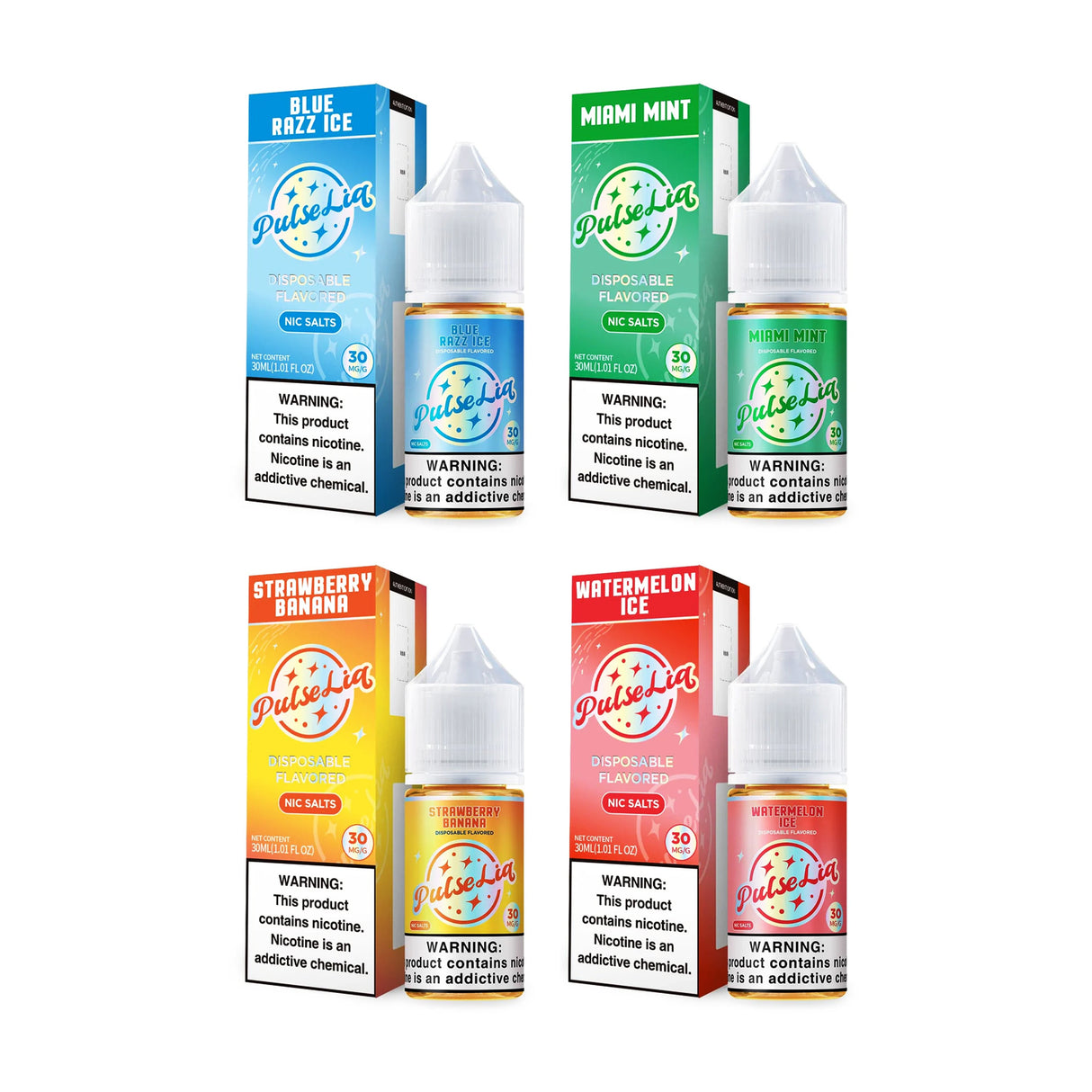 Pulse Liq Nic Salts Disposable Flavored 30ML E-Liquid by Geek Bar