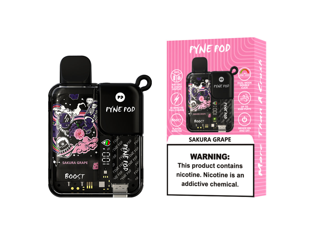 Pyne Pod Rechargeable Disposable – 8500 Puffs [BUY 10 BOXES GET 1 FREE] Pyne Pod Pyne Pod Rechargeable Disposable – 8500 Puffs [BUY 10 BOXES GET 1 FREE]