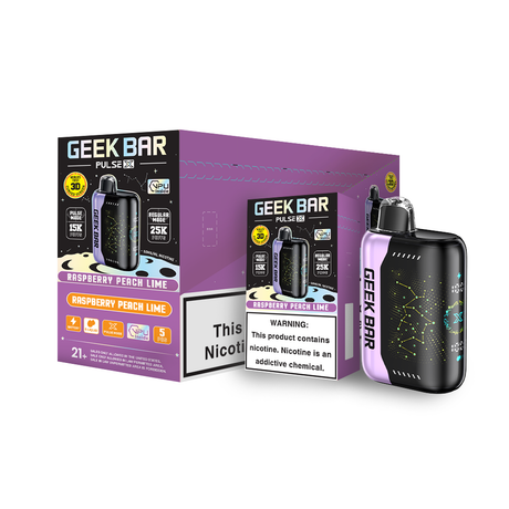 Geek Bar Pulse X 25K Puff Rechargeable Disposable Device – 25000 Puffs (2 Box per Flavor Max Limit)