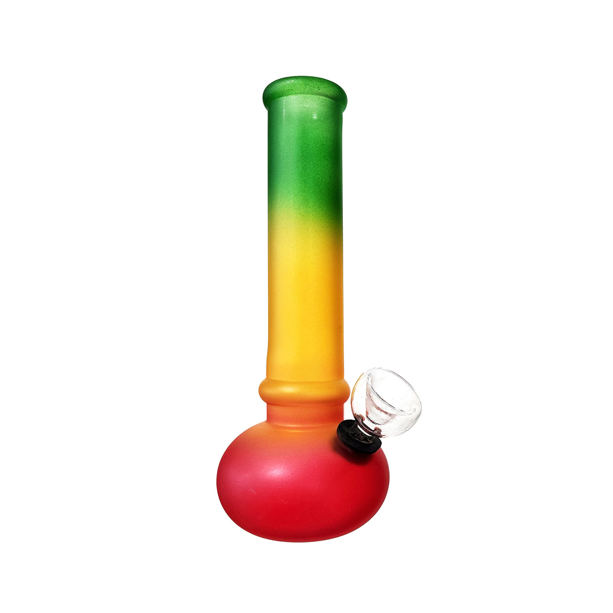 6" Rasta Color Glass Water Pipe
