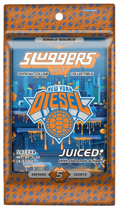 Sluggers Hit Juiced with Diamonds & Hash Pre-rolls 3.5G