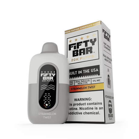 FIFTY BAR "White Series" 20K Puff Disposable Device - 20000 Puffs
