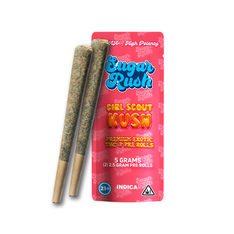 Sugar Rush Premium Exotic THC-P 5G Pre Rolls (2CT)