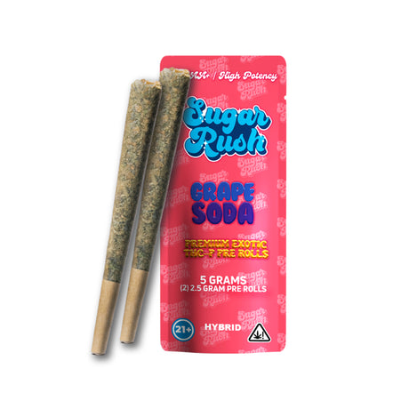 Sugar Rush Premium Exotic THC-P 5G Pre Rolls (2CT)