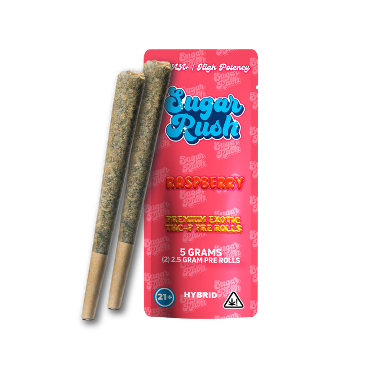 Sugar Rush Premium Exotic THC-P 5G Pre Rolls (2CT)