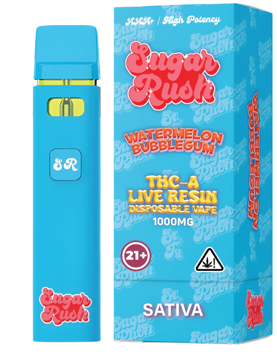 Sugar Rush THC-A Live Resin 1g Disposable Device