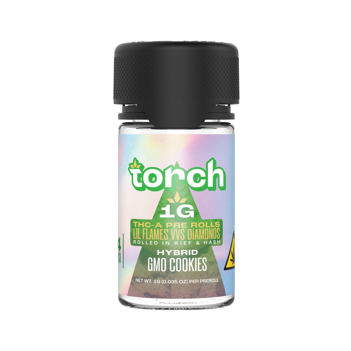 TORCH Lil Flames VVS Diamonds THCA Dog Walker Pre-rolls 4G