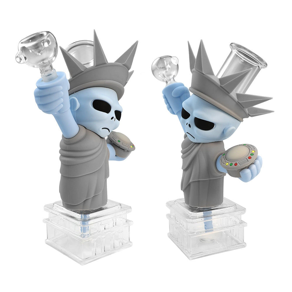 9" The Statue of Alien Silicone Water Pipe