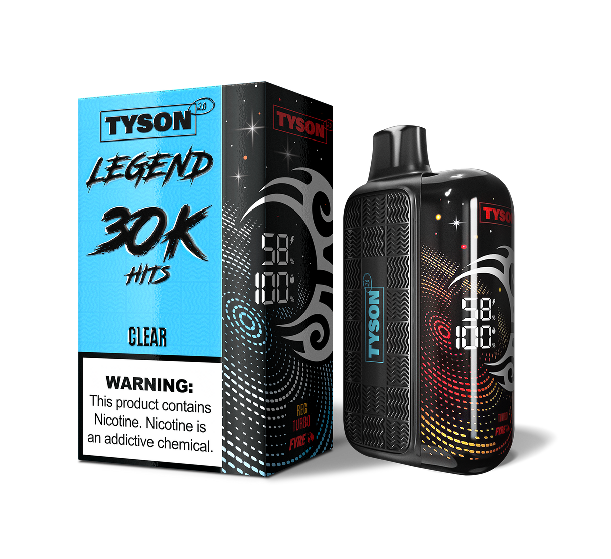 Tyson 2.0 Legend 30K Rechargeable Disposable Device - 30000 Puffs