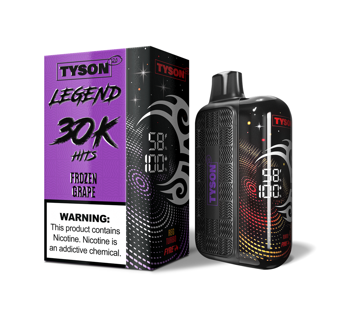 Tyson 2.0 Legend 30K Rechargeable Disposable Device - 30000 Puffs