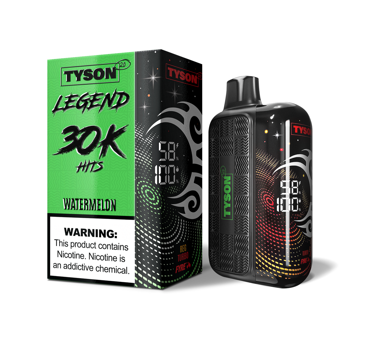 Tyson 2.0 Legend 30K Rechargeable Disposable Device - 30000 Puffs