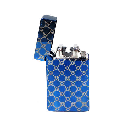 USB Rechargeable Windproof Flameless Electric Plasma Dual Arc Lighter with Gift Box