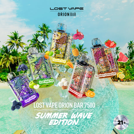 Lost Vape Orion Bar 7500 Puffs Disposable - "Summer Wave Edition" [BUY 5 BOXES GET 1 BOX FREE] Lost Vape Lost Vape Orion Bar 7500 Puffs Disposable - "Summer Wave Edition" [BUY 5 BOXES GET 1 BOX FREE]