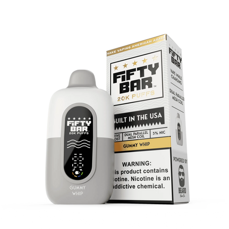 FIFTY BAR "White Series" 20K Puff Disposable Device - 20000 Puffs