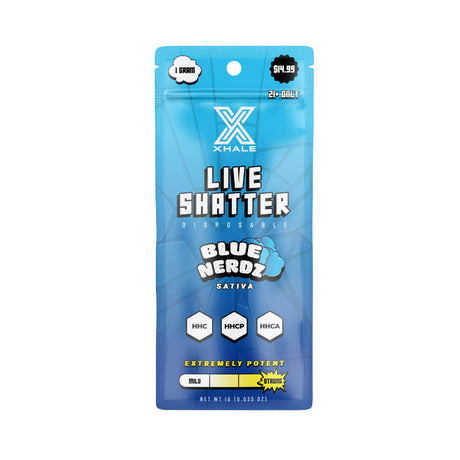 XHALE Live Shatter HHC HHCP HHCA Disposable 1G