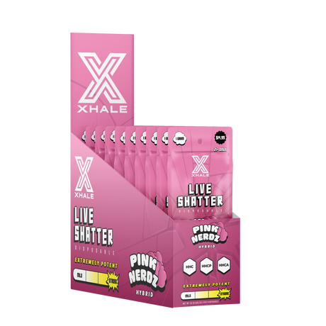 XHALE Live Shatter HHC HHCP HHCA Disposable 1G