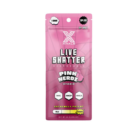 XHALE Live Shatter HHC HHCP HHCA Disposable 1G