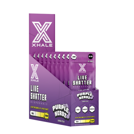 XHALE Live Shatter HHC HHCP HHCA Disposable 1G