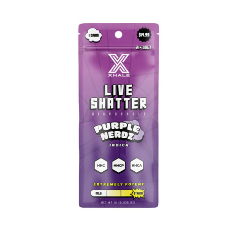 XHALE Live Shatter HHC HHCP HHCA Disposable 1G